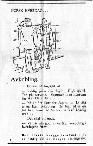 Annonse fra Bryggeriforeningen i Namdal Arbeiderblad 28. oktober 1950.jpg