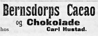 19. Annonse fra Carl Hustad i Namdalens Folkeblad 1901.jpg