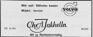 Annonse fra Chr. Jakhelln i Norsk Militært Tidsskrift nr. 11 1960.jpg