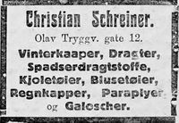 161. Annonse fra Christian Schreiner i Ny Tid 1914.jpg