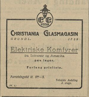 Annonse fra Christiania Glasmagasin i Morgenbladet 17.06. 1920.jpg