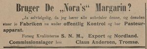 Annonse fra Claus Andersen, Tromsø i Tromsøposten 22.04.1905.jpg