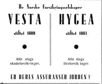 326. Annonse fra De norske forsikringsselskapet Vesta Hygea i Florø og litt om Sunnfjord.jpg