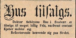 Annonse fra Doktor Schøyen i Lofot-Posten 15.08.1885.jpg