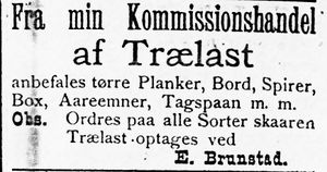 Annonse fra E. Brunstad i Søndmøre Folkeblad 8.1.1892.jpg