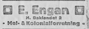 Annonse fra E. Engan i Ny Tid 1914.jpg