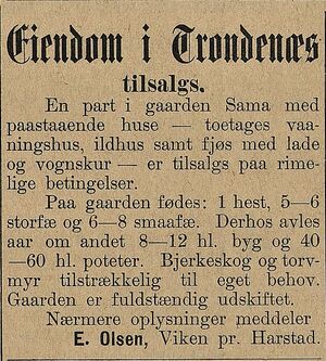 Annonse fra E. Olsen i Lofotposten 02.05. 1898.jpg