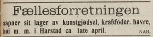 Annonse fra Fællesforretningen i Haalogaland 07.03. 1914.jpg