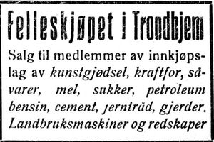 Annonse fra Felleskjøpet i Trønderbladet 22.12. 1926.jpg