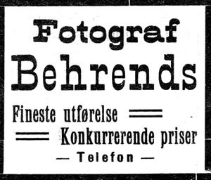 Annonse fra Fotograf Behrends i Indtrøndelagen 17.1. 1913.jpg
