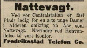 Annonse fra Fredriksstad Telefon Co i Fredriksstad Tilskuer 24.09. 1910.jpg