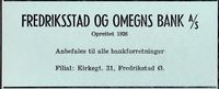242. Annonse fra Fredriksstad og omegns bank as i Norsk Militært Tidsskrift nr. 11 1960 (5).jpg