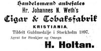 106. Annonse fra H. Holtan i Mjølner 15.3.1898.jpg