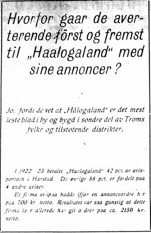 Annonse fra Haalogaland i Dagens Nyheter 24. 5. 1924.jpg