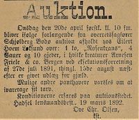 438. Annonse fra Hadsel lensmandsbest. i Lofotens Tidende 26.03. 1892.jpg