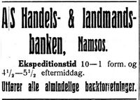 47. Annonse fra Handels- og landmandsbanken i Nordtrønderen 10.6. 1914.jpg