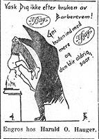 263. Annonse fra Harald O. Hauger i Adresseavisen 16. mars 1926.jpg