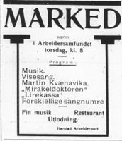 269. Annonse fra Harstad Arbeiderparti i Folkeviljen 7.11. 22.jpg