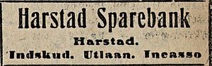 Annonse fra Harstad Sparebank i Tidens Tegn 13.05.1914.jpg