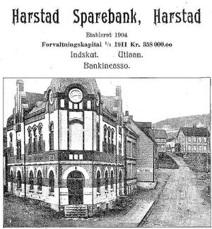 Annonse fra Harstad Sparebank under Harstadutstillingen 1911.jpg