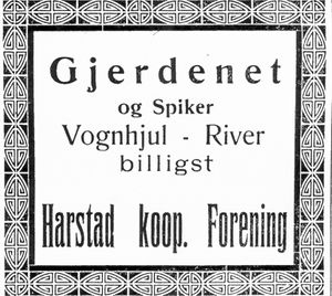 Annonse fra Harstad koop. Forening i Folkeviljen 2.7. -23.jpg