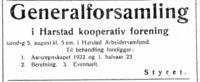 165. Annonse fra Harstad kooperative Forening 23.7. 1923.jpg