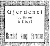168. Annonse fra Harstad kooperative Forening 24.5.1923.jpg