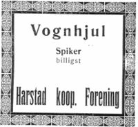 170. Annonse fra Harstad kooperative Forening 29.10.1923.jpg