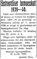 189. Annonse fra Harstad ligningskontor i Harstad Tidende 22. november 1939.jpg