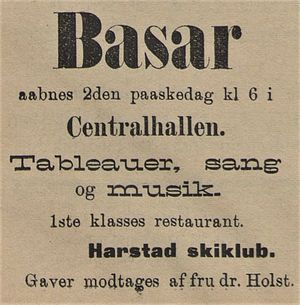 Annonse fra Harstad skiklub i Tromsø Amtstidende 27.03.1899.jpg