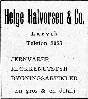 Annonse fra Helge Halvorsen i Menneskevennen jubileumsnummer 1959.jpg