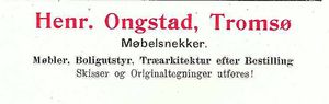 Annonse fra Henr. Ongstad under Harstadutstillingen 1911.jpg
