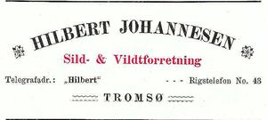 Annonse fra Hilbert Johannesen under Harstadutstillingen 1911.jpg