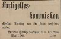 79. Annonse fra Horten forligelseskommission i Gjengangeren 29.05.1906.jpg