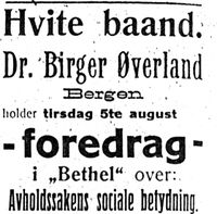 399. Annonse fra Hvite baand i Harstad Tidende 31.juli 1913.jpg