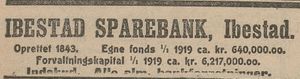 Annonse fra Ibestad Sparebank i Lofotposten 29.01.1920.jpg