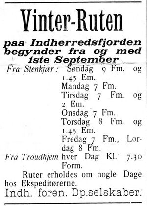 Annonse fra Indhered foren. Dp.selskaber i Indtrøndelagen 31.8. 1900.jpg