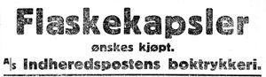 Annonse fra Indheredspostens bogtrykkeri i Indhereds-Posten 9.11.1917.jpg
