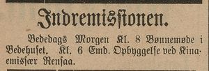 Annonse fra Indremisjonen i Gjengangeren 18.05.1905.jpg