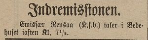 Annonse fra Indremisjonen i Gjengangeren 29.05.1906.jpg