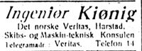 495. Annonse fra Ingeniør Kiønig i Haalogaland 3107 1913.jpg