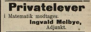 Annonse fra Ingvald Melbye i Fredriksstad Tilskuer 24.09. 1910.jpg