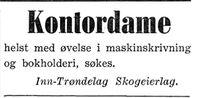 267. Annonse fra Inn-Trøndelag Skogeierlag i Nord-Trøndelag og Inntrøndelagen 4.7. 1942.jpg