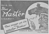 Blue Master i Narvik-avisa Fremover 24. desember 1938.