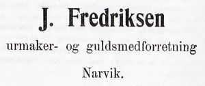 Annonse fra J. Fredriksen i Narvikboka 1912.jpg