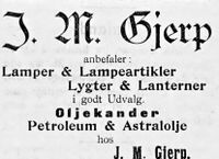 22. Annonse fra J. M. Gjerp i Namdalens Folkeblad 1901.jpg