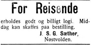 Annonse fra J. S. G. Sæther i Indtrøndelagen 20.6.1906.jpg