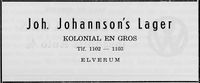 104. Annonse fra Joh. Johannson`s Lager i Norsk Militært Tidsskrift nr 11 1960.jpg