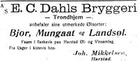 486. Annonse fra Joh. Mikkelsen i Haalogaland 1207 1913.jpg