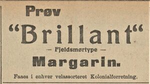 Annonse fra Joh. P. Johnsens smørfabrik i Fædrelandsvennen 10.09.1919.jpg
